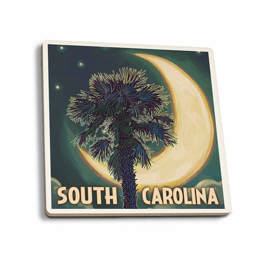 Lantern Press Palmetto Moon Coaster Set