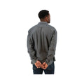 Old Ranch Men's Rustic Ridge Organic Cotton Flannel Shirt, Charcoal, alternate view 1