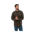Old Ranch Men's Rustic Ridge Organic Cotton Flannel Shirt, Olive
