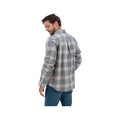 Old Ranch Men's Chase Organic Cotton Long Sleeve Flannel Shirt, Grey, alternate view 1