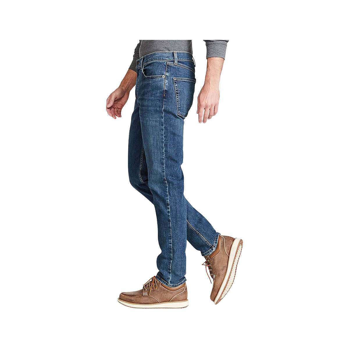 L.L.Bean Men's BeanFlex Jeans - Standard Fit Slim Straight Dark Vintage