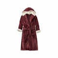 L.L.Bean Women's Wicked Plush Robe Deep Wine