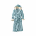 L.L.Bean Women's Wicked Plush Robe Dusty Blue