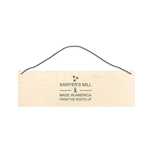 Sawyer's Mill Lick The Bowl Wooden Hanging Sign