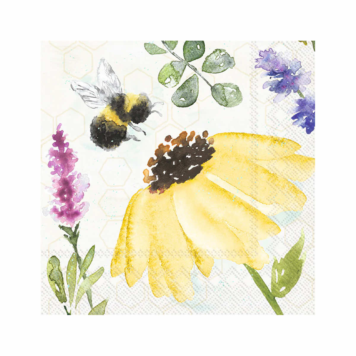 Beverage Napkins - Summer Bees