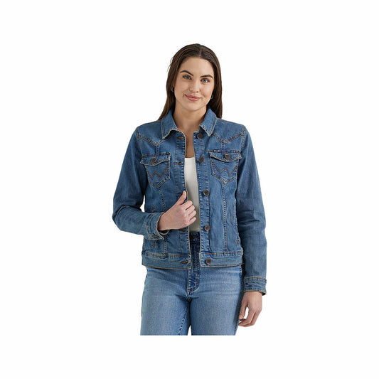 Wrangler Women's Classic Denim Jacket Dark Denim