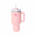 Pup Cup Tumbler Plush Dog Toy Pink