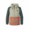 L.L.Bean Men's Mountain Classic Colorblock Anorak Jacket Fad Olv Gold Ash