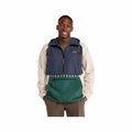 L.L.Bean Men's Mountain Classic Colorblock Anorak Jacket Crbn Nvy Dp Grn