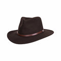 Mast 1883 Men's Felt Outback Hat Chocolate