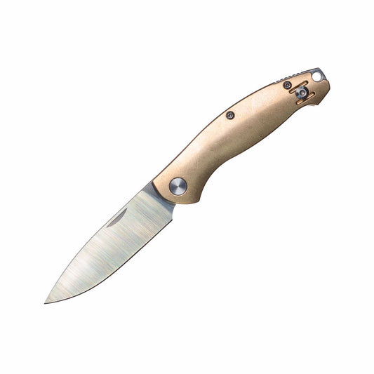 Color swatch for GiantMouse ACE Farley Slipjoint Knife - Brass in Brass Elmax
