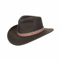 Mast 1883 Men's Felt Wool Outback Hat Olive
