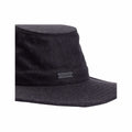 Black Tilley hat with a wide brim and textured fabric, featuring a subtle logo on the band, perfect for outdoor adventures and sun protection.