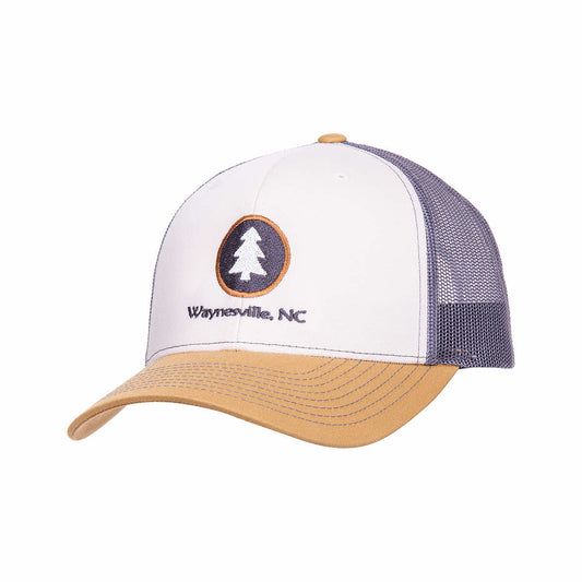 Bum Wraps Waynesville Circle Pine Trucker Hat Mink Caramel G