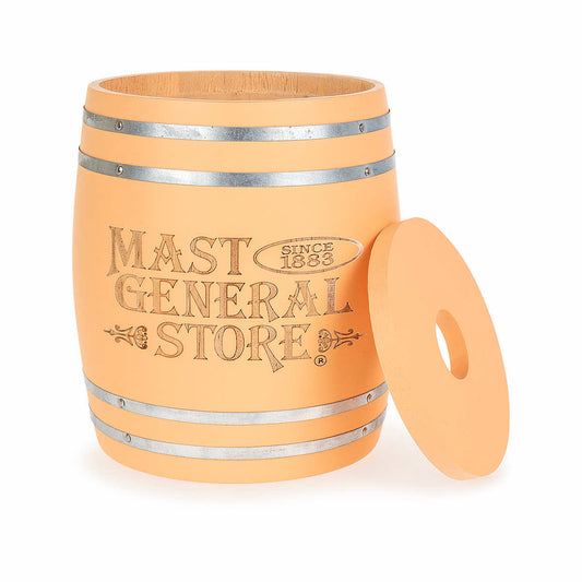 Mast General Store Peach Mini Candy Barrel with Lid