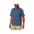 Men's Desert Pucker Dry Short Sleeve Shirt Collins Blue