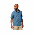 Men's Desert Pucker Dry Short Sleeve Shirt Parisian Blue
