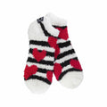 World's Softest Women's Cozy Low Socks Heart Stripes