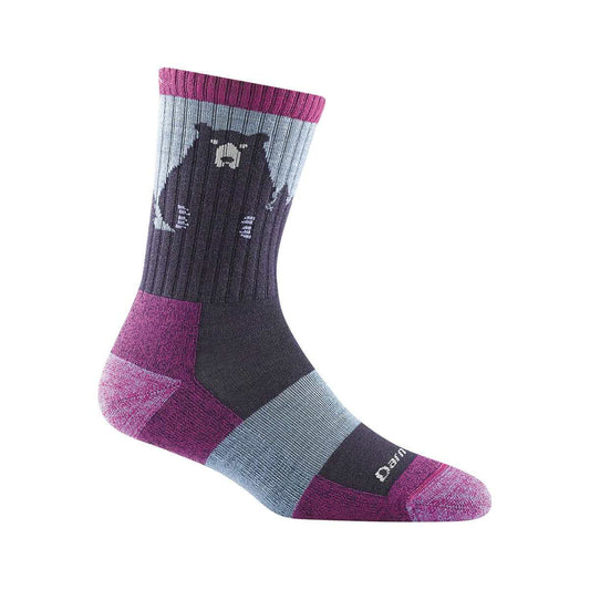 Women's Bear Town Micro Crew Hiking Socks Dark Teal