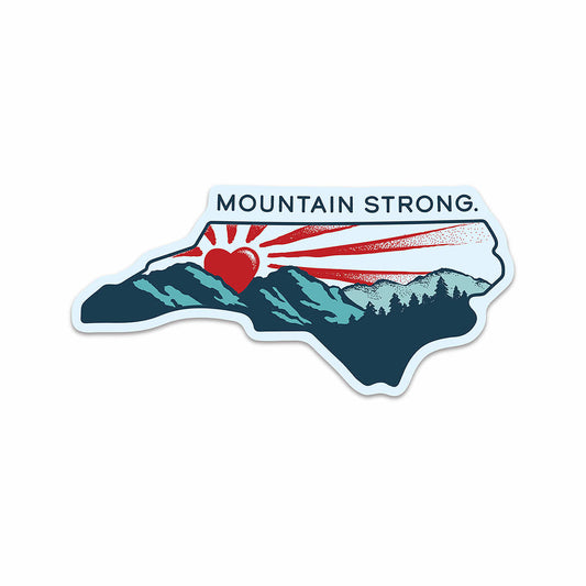 Mountain Strong Hurricane Relief Sticker - Large