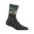 Women's Wild Life Hedgehog Lifestyle Crew Socks Moss