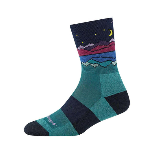 Women's Coolmax Mirror Lake Micro Crew Hiking Socks Teal