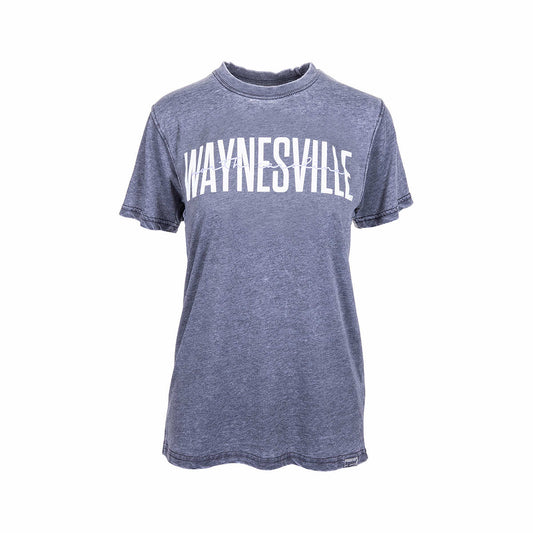 Bay Pointe Waynesville Burnwash Block Script Short Sleeve T-Shirt Chalky Mint