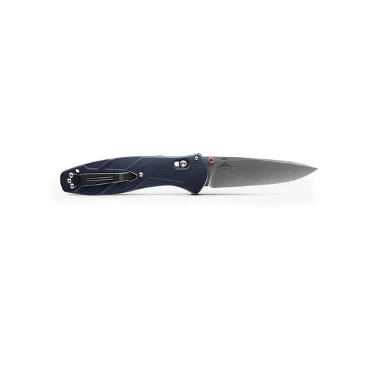 Color swatch for Benchmade 581-03 Barrage Knife in Blue Canyon Richlite