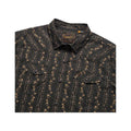 Howler Brothers Men's Hibiscus Ribbons H Bar B Short Sleeve Snapshirt  Antique Black
