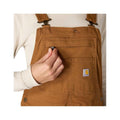 Carhartt Women's Loose Fit Canvas Work Overall, Carhartt Brown, alternate view 6