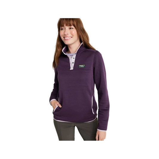 L.L.Bean Women's Airlight Knit Long Sleeve Pullover Eggplant