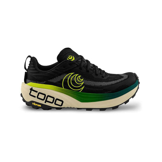 Color swatch for Topo Athletic Men's Vista Shoes in Black Lime