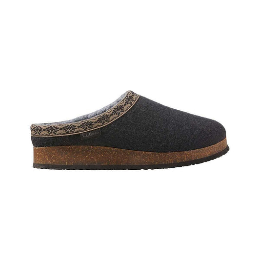 Color swatch for L.L.Bean Women's Wool Slipper Clogs in Black
