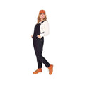 Dovetail Workwear Women's Go To Stretch Canvas Overalls Carbonblack