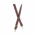 Joy Susan Floral Meadow Guitar Strap Black