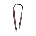 Joy Susan Floral Meadow Guitar Strap Black
