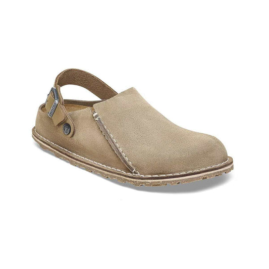 Birkenstock Men's Lutry Suede Shoes Gray Taupe