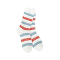 World's Softest Women's Weekend Ragg Links Crew Socks Vintage Stripe