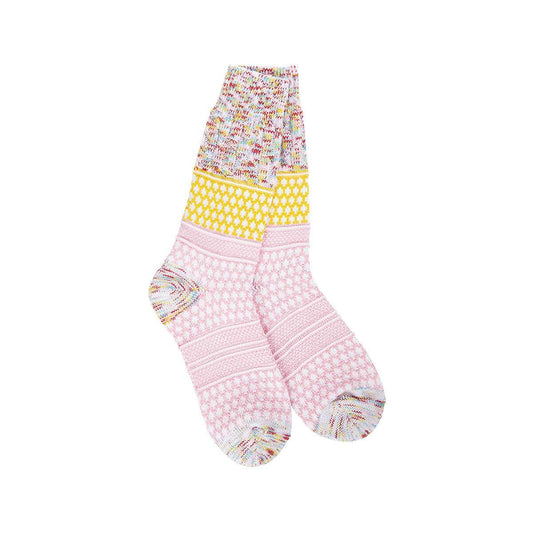 World's Softest Women's Gallery Textured Crew Socks Whimsical Multi