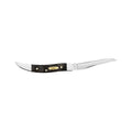 Smooth Black Curly Oak Small Texas Toothpick Knife