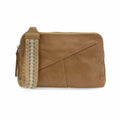 Joy Susan Gigi Crossbody Bag with Woven Wristlet Strap New Tan