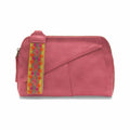Joy Susan Gigi Crossbody Bag with Woven Wristlet Strap Pink Punch