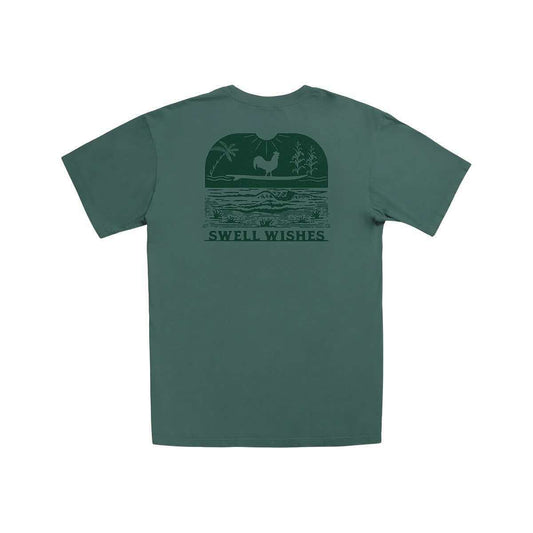 Beach & Barn Men's Swell Wishes Short Sleeve T-Shirt Sand