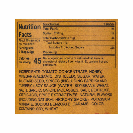 Savannah Bee Sweet Honey BBQ Sauce