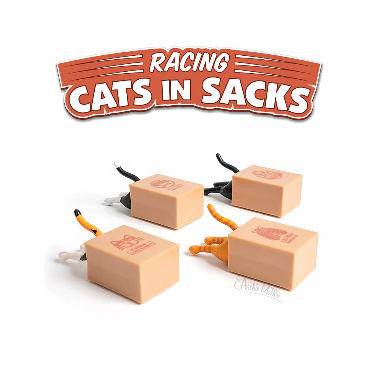 Archie McPhee Racing Cats in Sacks Toy – Mast General Store