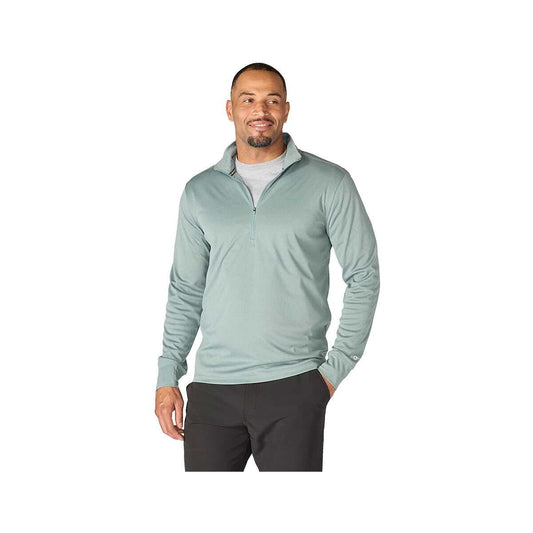 Carharrt Men's Force Sun Defender Relaxed 1/2 Zip Pullover Green Slate Htr