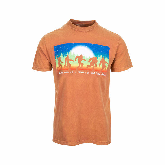 Green Street Asheville Dancing Squatch Short Sleeve T-Shirt Cs Copper