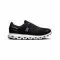 On Women's Cloud 6 Running Shoes - Wide, Black White, alternate view 1
