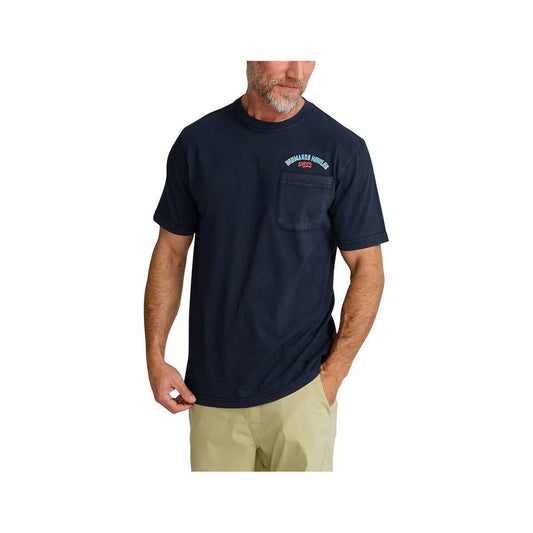 Color swatch for Howler Brothers Men's Fruteria Flotante Cotton Pocket Short Sleeve T-Shirt in Fruteria Navy