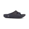 OOFOS Women's OOahh Luxe Slide Sandals, Black, alternate view 1